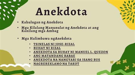 anekdota in english
